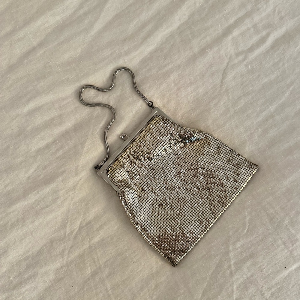 Silver Sequin Evening Bag